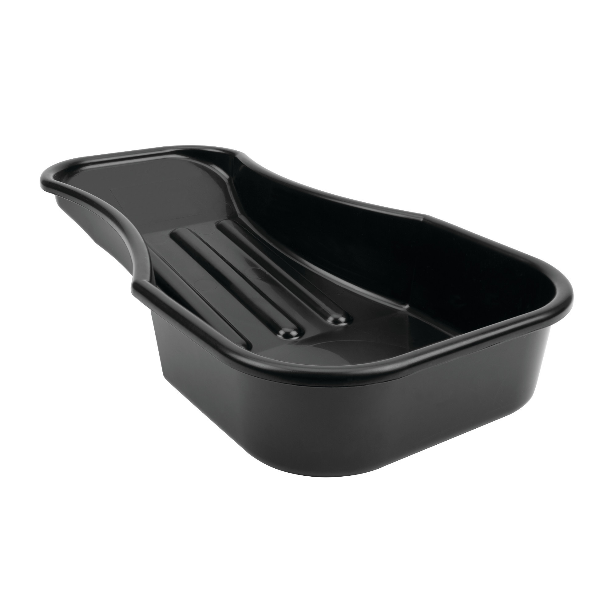 Performance Tool Oil Drain Pan, 0.7-Gal., 2.8-Qt., Low-Profile, Black, Model# W4073